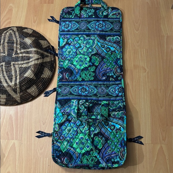 Vera Bradley Floral Blue and Green Travel Bag - Picture 13 of 16